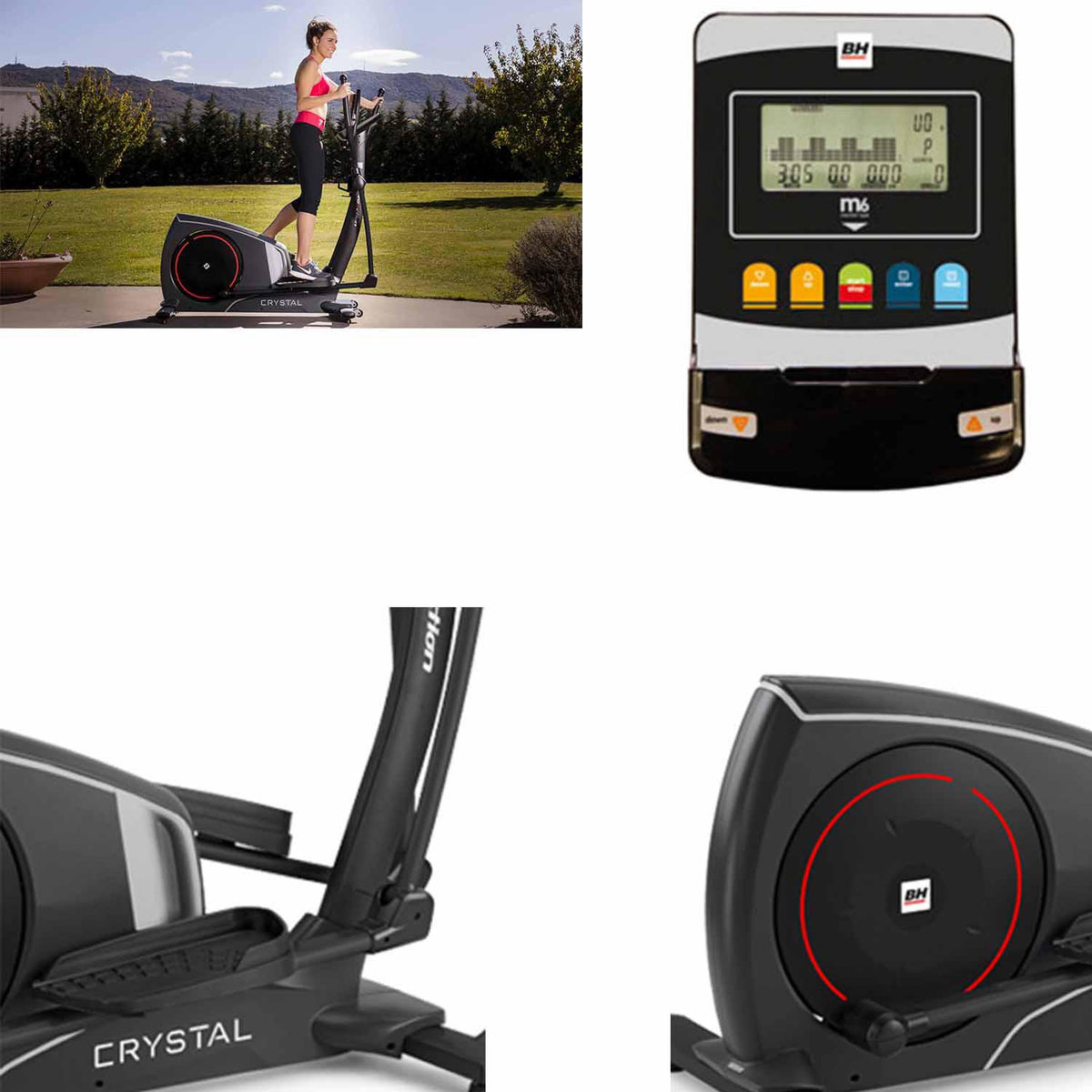 BH FITNESS CRYSTAL YARI PROFESYONEL ELİPTİK BİSİKLET