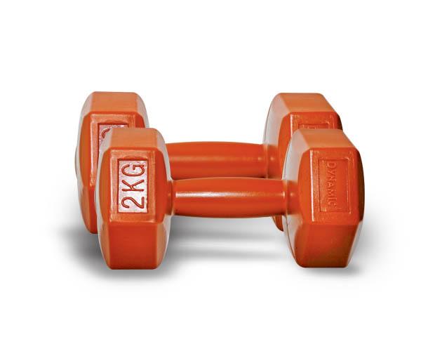 DYNAMIC FASHION PLASTIC DUMBBELL 2 KG
