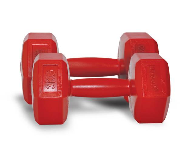 DYNAMIC FASHION PLASTIC DUMBBELL 3 KG