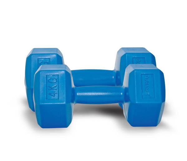 DYNAMIC FASHION PLASTIC DUMBBELL 4 KG