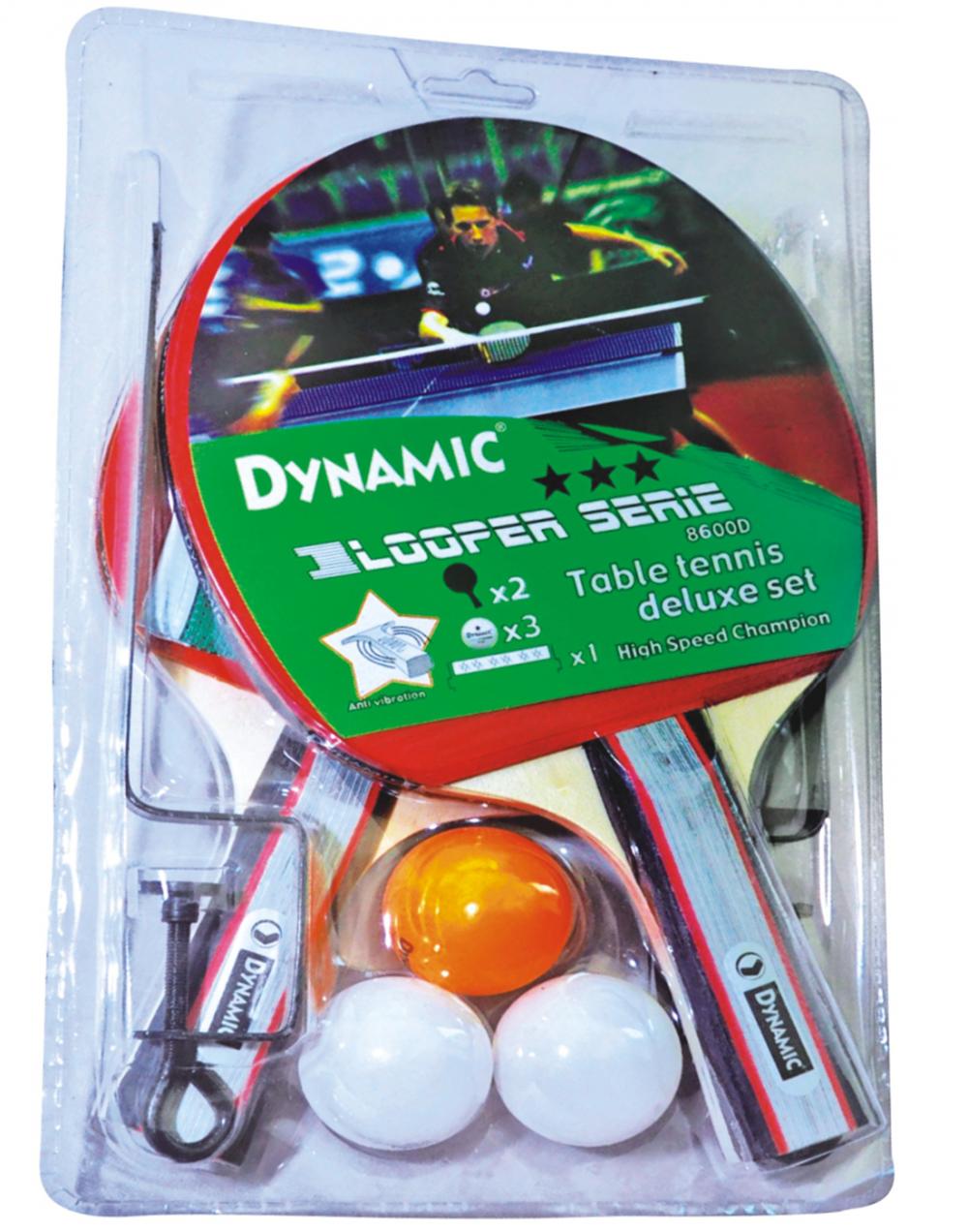 DYNAMIC 8600D 2 RAKET 3 MASA TENİSİ TOPU VE AĞ SET