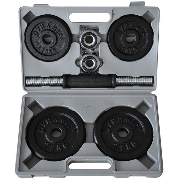 DYNAMIC 10 KG DÖKÜM AĞIRLIK DUMBBELL SET