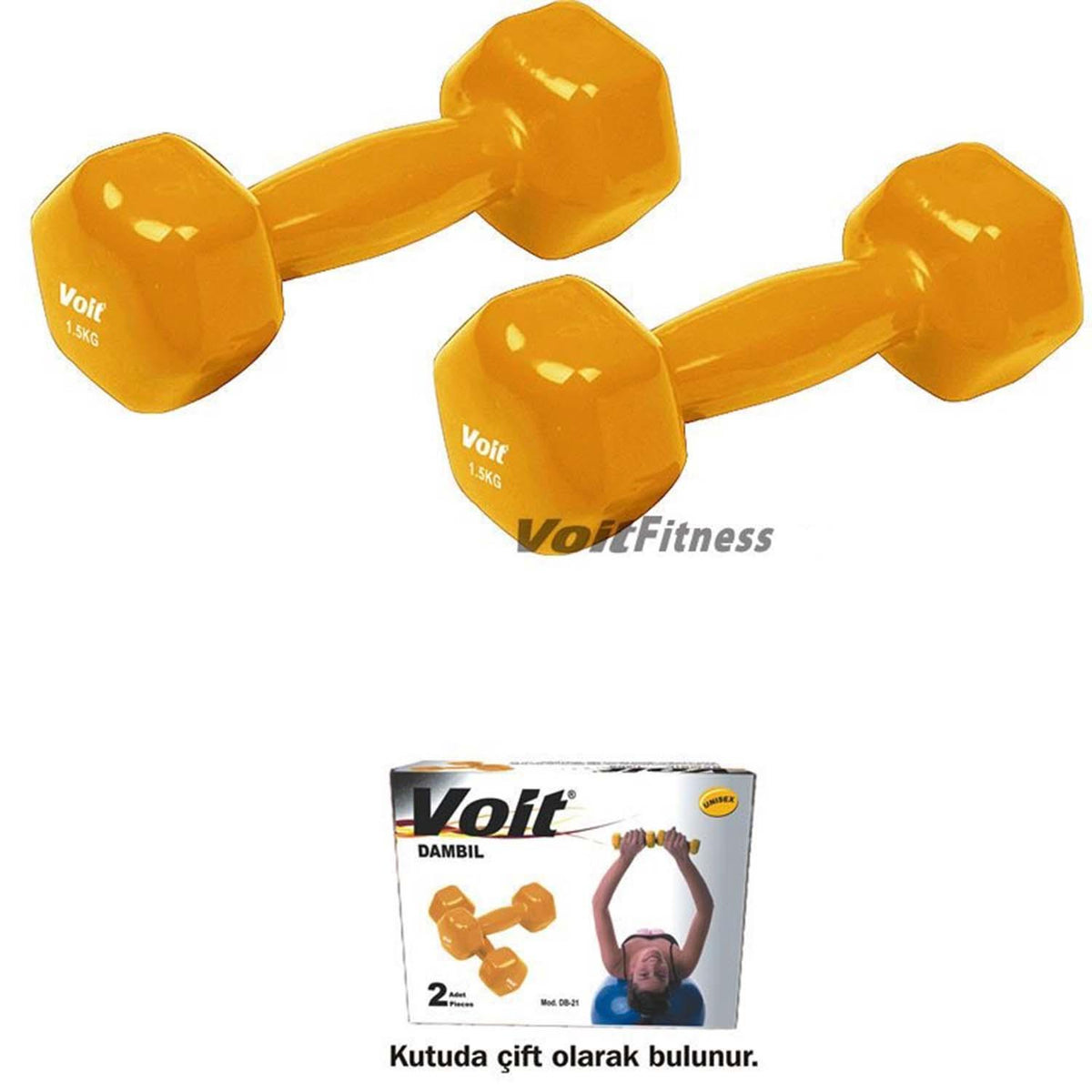 VOIT DIPPING VINYL DUMBBELL 1.5 KG
