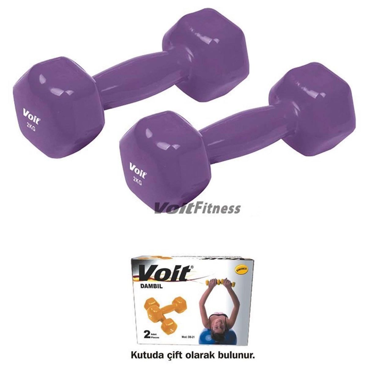 VOIT DIPPING VINYL DUMBBELL 2 KG