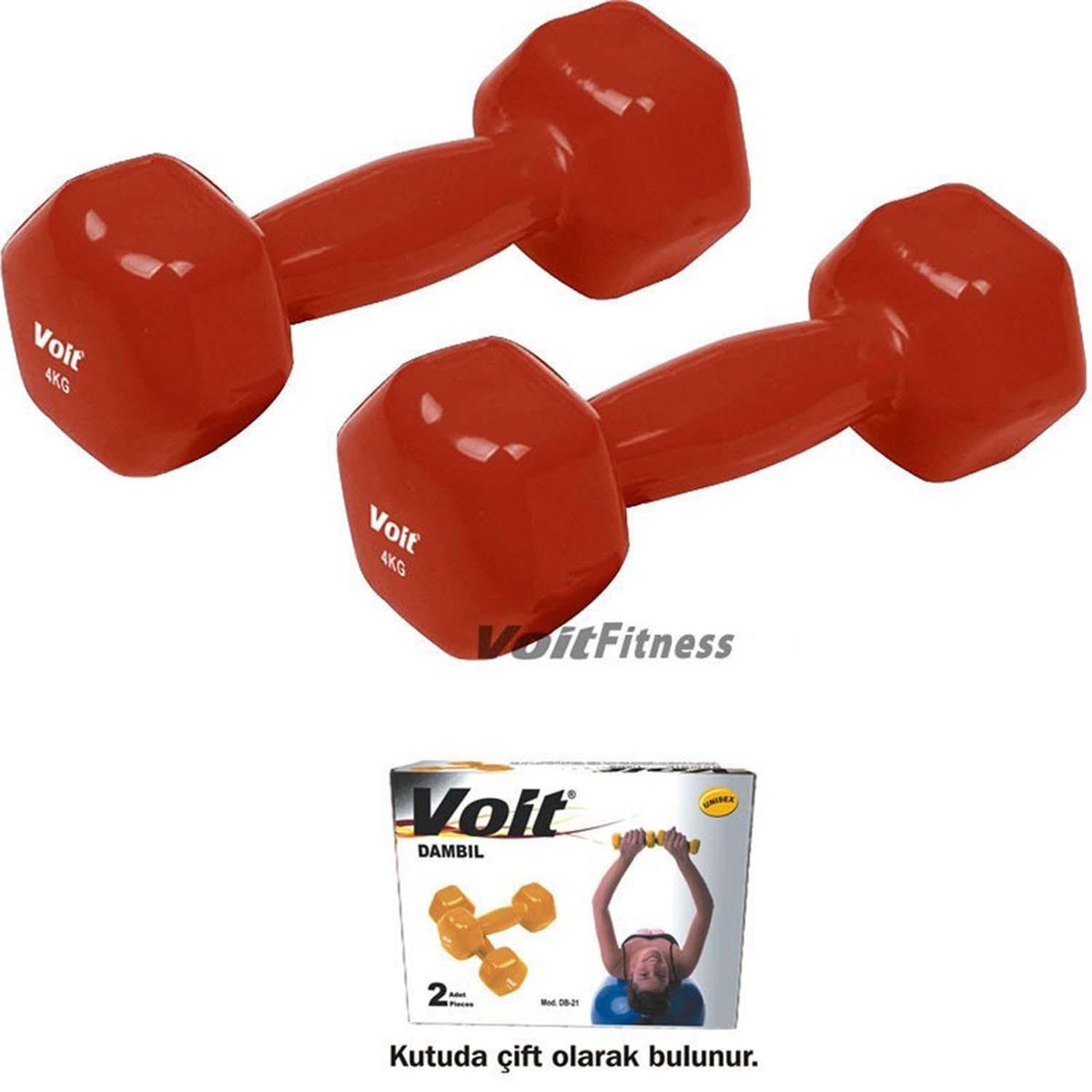 VOIT DIPPING VINYL DUMBBELL 4 KG